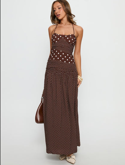PRINCESS POLLY- MARGUERITE HALTER MAXI DRESS