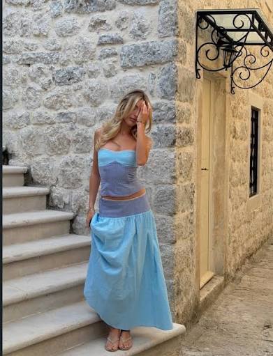 I AM DELILAH - ADELINE MAXI SKIRT STORM