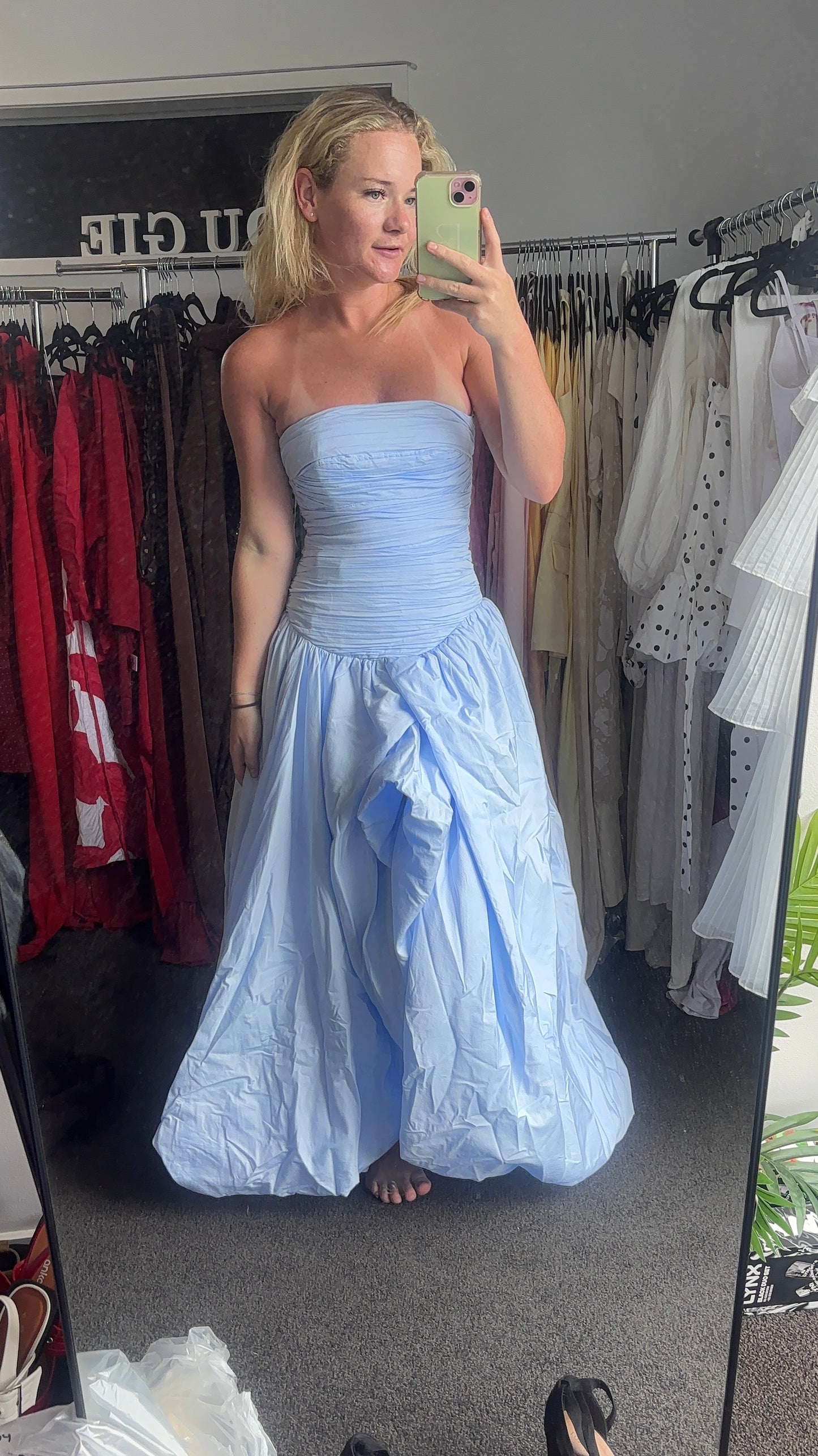 AJE- BUBBLE HEM MAXI BLUE