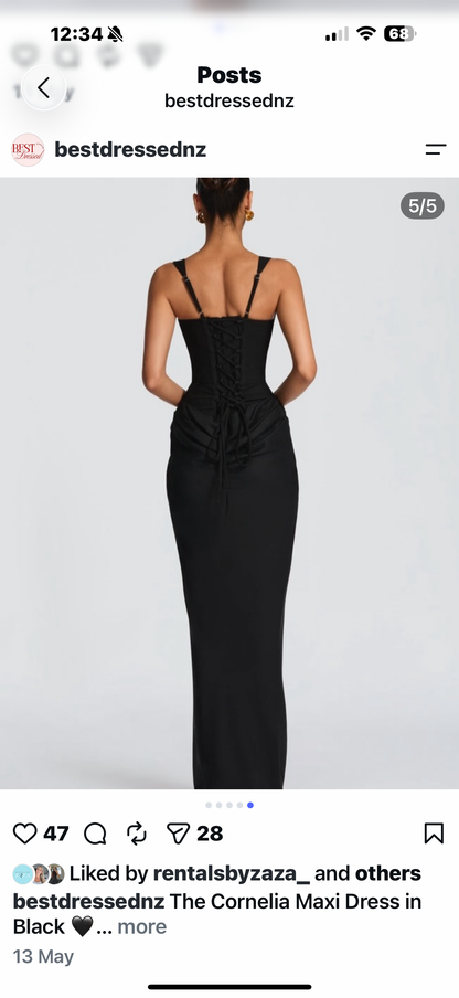 BABY BOO- CORNELIA DRESS BLACK
