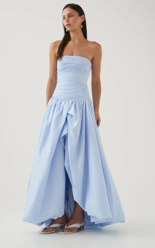 AJE- BUBBLE HEM MAXI BLUE