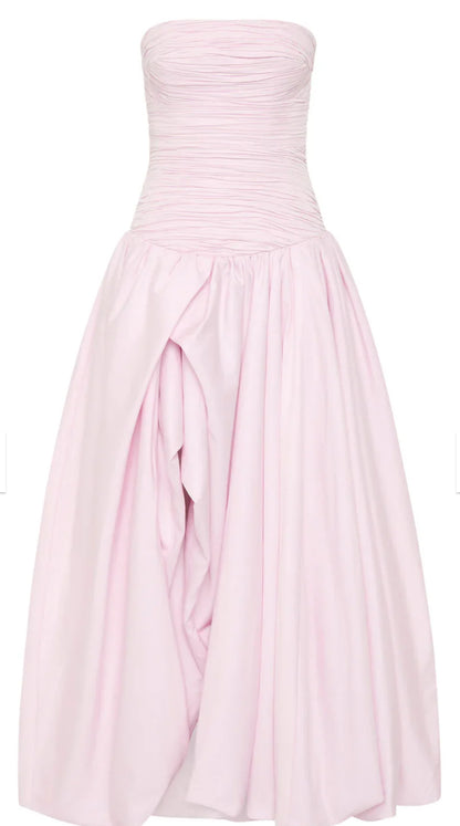 AJE - VIOLETTE BUBBLE HEM MAXI PINK