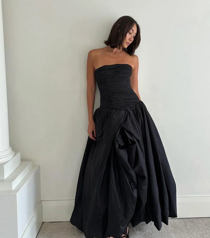 AJE -VIOLETTE BUBBLE HEM MAXI DRESS