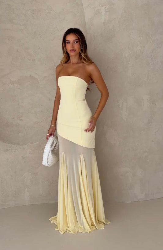 WHITE FOX- SENDING MY BEST STRAPLESS MAXI