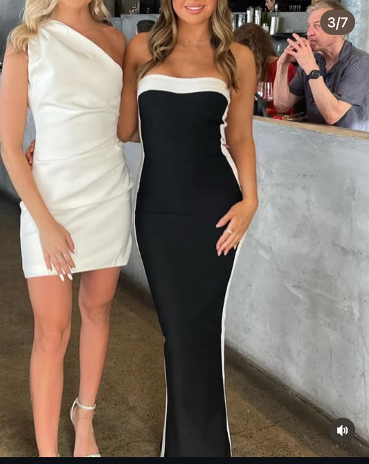 Ex rental -BIANCA AND BRDGETT -ASHLEY DRESS BLACK
