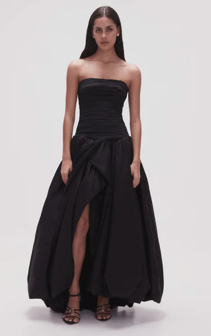 AJE -VIOLETTE BUBBLE HEM MAXI DRESS