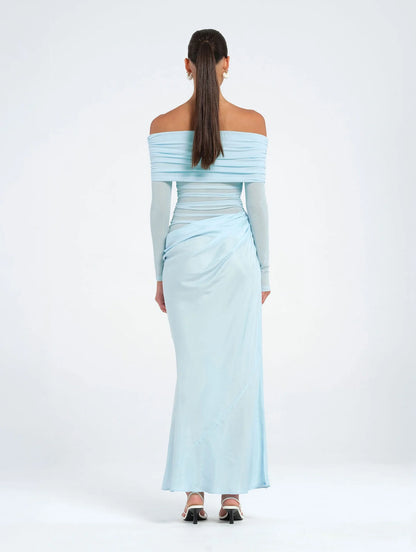 BENNI-YASMIN OFF THE SHOLDER MAXI
