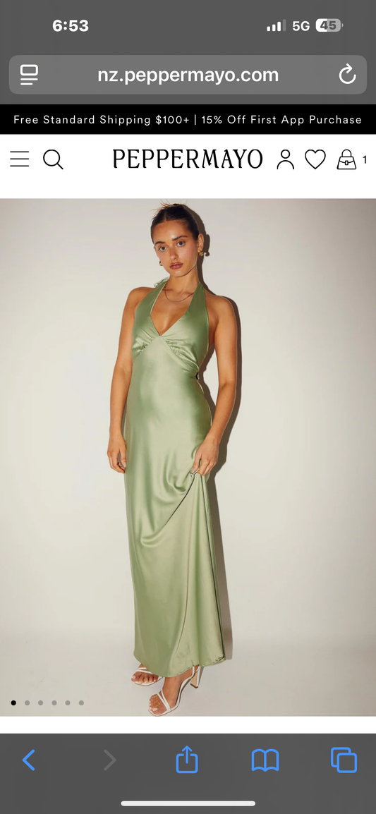 PEPPER MAYO - HEAVY HEARTED SATIN MAXI