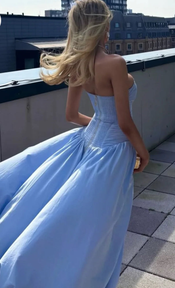 AJE- BUBBLE HEM MAXI BLUE