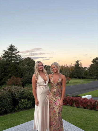 liana dress - fleur sequin Liana Sequin Gown Tidal Dress Collective