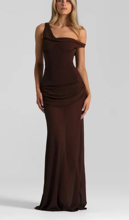 NATALIE ROLT- CADENCE GOWN IN BROWN