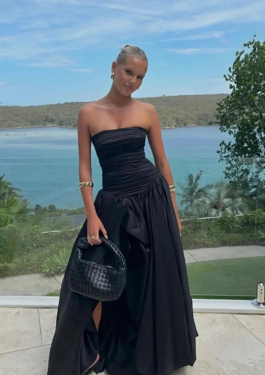 AJE -VIOLETTE BUBBLE HEM MAXI DRESS