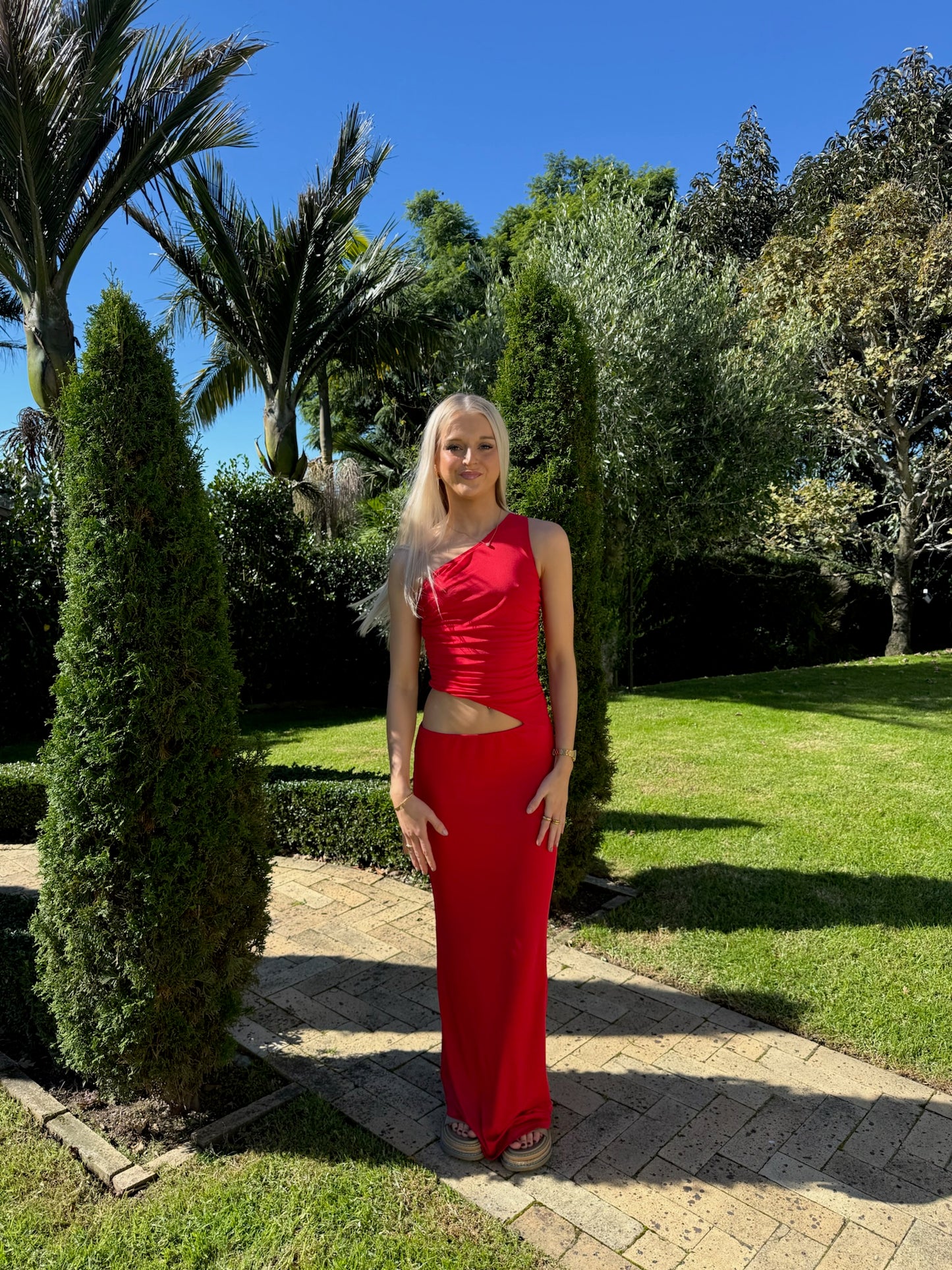 PEPPERMAYO- SERANELLA ONE SHOULDER MAXI