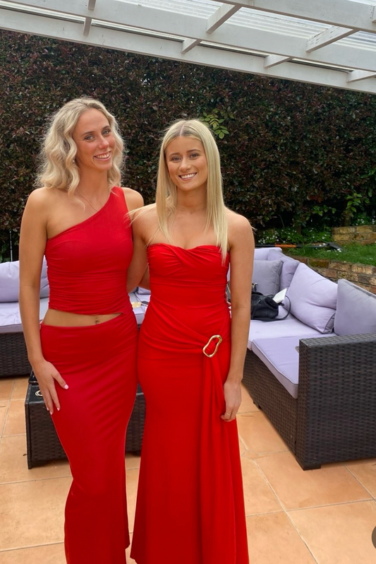 BRONZE SNAKE SHOP -KELLY MAXI DRESS CHERRY