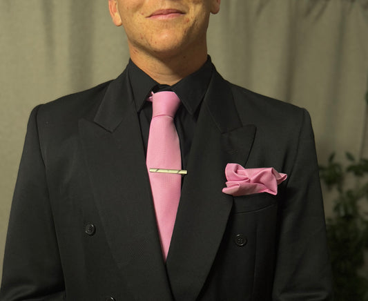 Tie Pink Colored with a subtle pattern