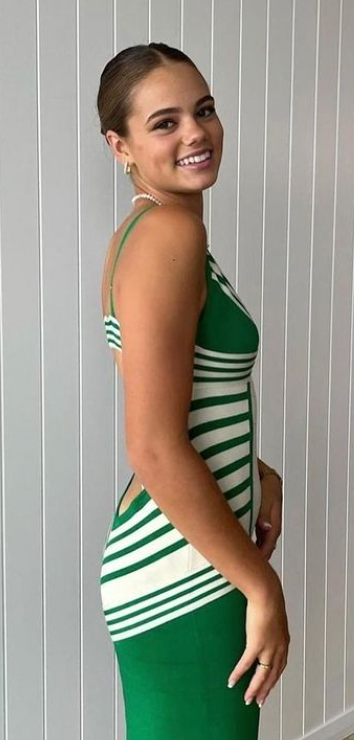 ELISABETTA FRANCHI -  ITALIAN GOWN GREEN